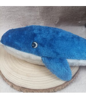 Peluche baleine bleue pour chien.