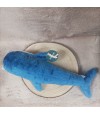 Grande peluche bleue kit maritime pour chien.